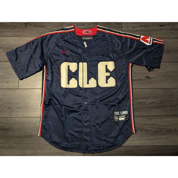 MLB Other - Jose Ramirez #11 Cleveland Guardians Navy Marathon Patch Jersey Men's Sizes